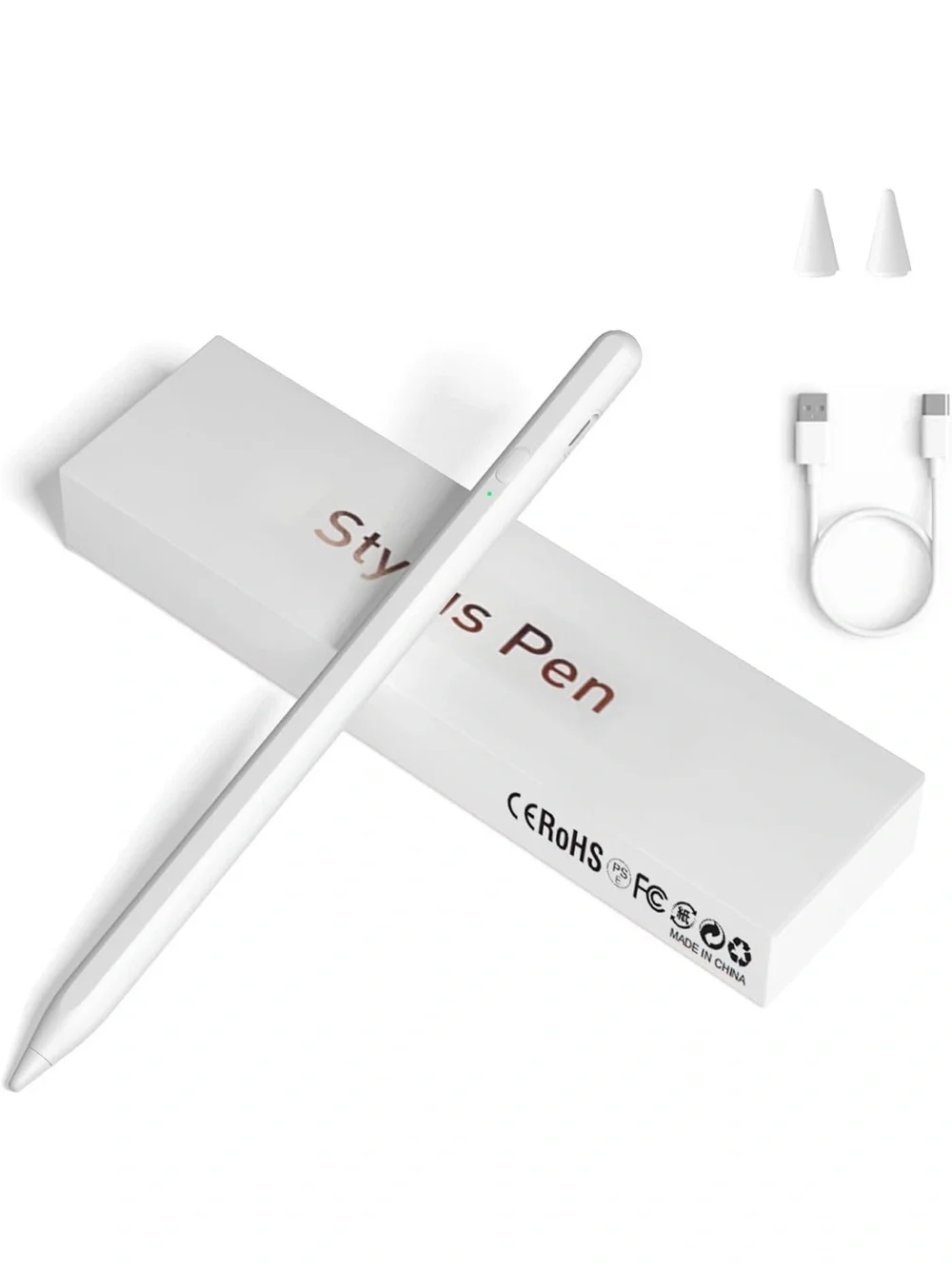 White Stylus Pen for Touchscreens - Universal Tablet & Smartphone BRAND NEW